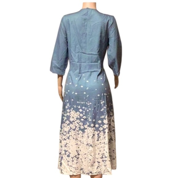 NORACORA Sky Blue Long Maxi DRESS Sz L Women - Picture 4 of 7